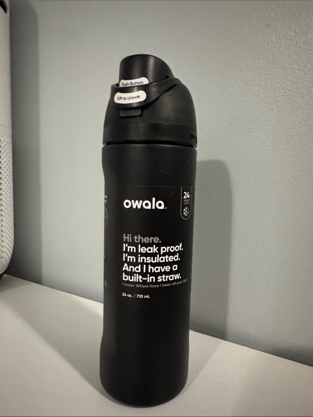Owala Insulated Straw Bottle - Black